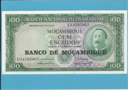 MOZAMBIQUE - 100 ESCUDOS - ND (1976) - UNC - P 117 - AIRES DE ORNELAS - Mozambico