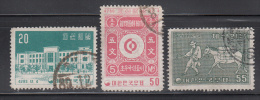 Korea  Scott No.-232-34  Used  Year  1956 - Korea, South