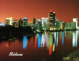 (700) Australia - QLD - Brisbane River At Night - Brisbane