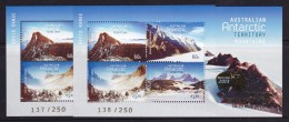 Australian Antarctic 2013 Mountains MS Overprint Centenary Of Kangaroo Stamps Consecutive Numbers 137, 138 MS MNH - Ungebraucht