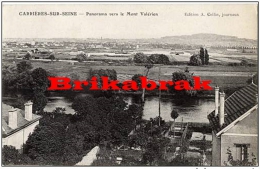 *CARTE POSTALE CARRIERES SUR SEINE / PANORAMA VERS LE MONT VALERIEN  - Carrières St Denis Seine Et Oise Yvelines France - Carrières-sur-Seine