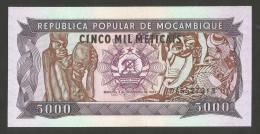 [NC] REPUBLICA POPULAR De MOCAMBIQUE - 5000 METICAIS (3 - 2 - 1989) - Moçambique