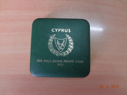 CYPRUS 1975 HERCULES SILVER COMM. COIN IN OFFICIAL BOX SILVER PROOF UNC - Cipro