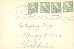 SWEDEN   #  LETTER FROM YEAR 1947 - Postwaardestukken