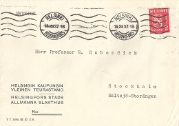 FINLAND   #  LETTER FROM YEAR 1937 - Postal Stationery