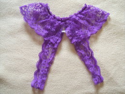 Lingerie Sexy Coquine String CULOTTE OUVERTE Violette En Dentelle - F/B/P/E 34/36 - D 32/34 - Other & Unclassified