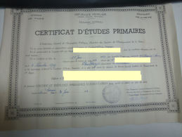 Certificat D'Etudes Primaires Pouldreuzic  Finistère 29 Sceaux Hauts De Seine 92 Académie De Paris - Diploma & School Reports