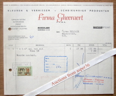 Kleuren & Vernissen, Firma Gheeraert, Noordstraat, Roeselare 1957 - 1950 - ...