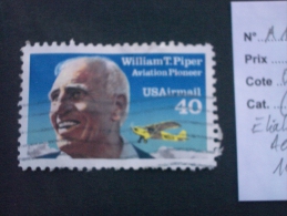 ETATS - UNIS  Aérien  ( O )  De  1991   "  William T. Piper - Pionnier Aviation   "   N°  A 122   1  Val . - Altri & Non Classificati