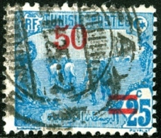 TUNISIA, FRENCH PROTECTORATE, AGRICOLTURA, 1923, FRANCOBOLLO USATO, Mi 94, Scott 73, YT 99 - Gebraucht
