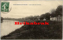 *CARTE POSTALE CARRIERES SUR SEINE / LES BORDS DE SEINE - Carrières St Denis Seine Et Oise Yvelines France Fleuve - Carrières-sur-Seine