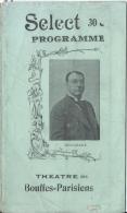 Théatre Des Bouffes Parisiens/ Programme/+ Publicité Chemins De Fer De L´ouest Et De Brighton/  Vers 1905  PROG56 - Programma's