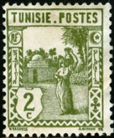 TUNISIA, FRENCH PROTECTORATE, USI E COSTUMI, 1926, FRANCOBOLLO NUOVO (MLH*), Mi 121, Scott 75, YT 121 - Ongebruikt