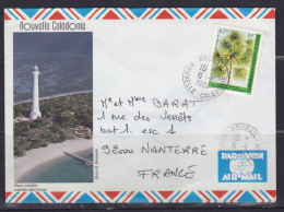 LETTRE A DESTINATION DE LA FRANCE CACHET DE BOURAIL NOUVELLE CALÉDONIE DU 6.11.1984 - Storia Postale