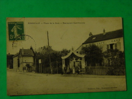 VAL D'OISE-EZANVILLE-PLACE DE LA GARE-RESTAURANT GENTILHOMME-ANIMEE - Ezanville