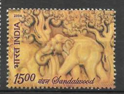 INDIA, 2006, Sandalwood (Santalum Album), First Scented Stamp Of India,   MNH, (**) - Nuevos