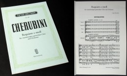 Partition Du "REQUIEM En Do Mineur" De CHERUBINI - Canto (corale)