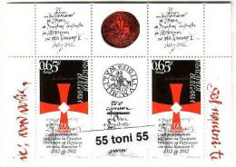 Bulgaria / Bulgarie 2012  700 Anniversary Of Dissolution  Of Order Of The Templars  2v. + Vignette - MNH - Unused Stamps