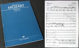 Partition De La  "Messe En Do  (K427)"  De W.A. MOZART - Canto (corale)