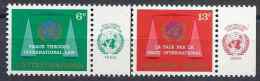 1969 NATIONS UNIES 191-92* Justice, Charnières - Neufs