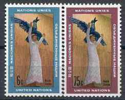 1968 NATIONS UNIES 177-78** Art - Neufs