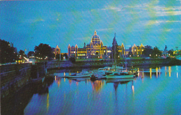 Canada Parliament Buildings From Inner Harbour Victoria British Columbia - Victoria