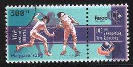 HUNGARY-2013. SPECIMEN Fencing World Championships, Budapest / Sport / Stamp With Label - Prove E Ristampe