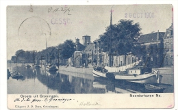 Le Helder Ou Den Helder (Pays-bas,Noord-Holland) : Groete Uit Groningen En 1906 (lively) PF. - Den Helder