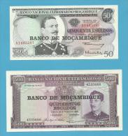 MOZAMBIQUE - 50 + 500 ESCUDOS - ND ( 1976 ) - UNC. - Moçambique