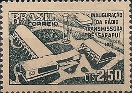 BRAZIL - OPENING OF SARAPUÍ CENTRAL RADIO STATION 1957 - MNH - Telecom