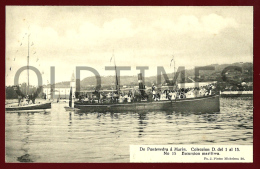 PONTEVEDRA - ESCURSION MARITIMA- 1910 PC - Pontevedra