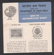 India, 1986, Mayo Colledge Ajmer, 111th Anniversary,  Folder - Covers & Documents