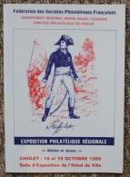 Plaquette Exposition Philatélique Régionale Cholet 1986 - Otros & Sin Clasificación