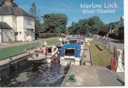 BT18386 Marlow Lock River Thames     2 Scans - Buckinghamshire