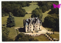 LE BOURGNEUF - SEICHES SUR LE LOIR - Vue Aérienne Château De Brignac - Hôtel Restaurant - Seiches Sur Le Loir