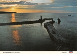 BT18416 Sunset Over Whitby Harbour     2 Scans - Whitby