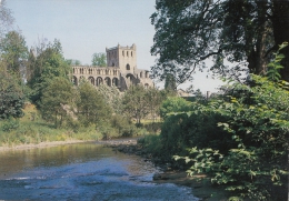 BT18766 A View Of Jedburgh Abbey From The Banks Of The Jed    2 Scans - Roxburghshire