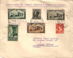 LETTRE DE BELGIQUE ..VAULX LES TOURNAI . POUR ROMANS.CTE Timbres Sur Lettre =+50€ - Briefe U. Dokumente