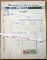 Articles De Ménage, Emailleries F. Payen, Rue Des Fabriques, Gosselies 1957 - 1950 - ...