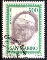 PIA - SMA - 1982 : Visita Di S.S. Giovanni Paolo II A San Marino - (SAS  1105) - Used Stamps