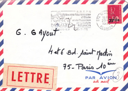 St Denis (Réunion) Timbre Surchargé CFA - Storia Postale
