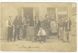 Carte Photo Ancienne Marseille - Certainement La Calanque De Morgiou. Groupes De Pêcheurs - Quatieri Sud, Mazarques, Bonneveine, Pointe Rouge, Calanques