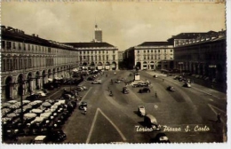 Torino - Piazza S.carlo - Formato Piccolo Viaggiata - S - Lugares Y Plazas