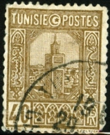 TUNISIA, FRENCH PROTECTORATE, GRAN MOSCHEA TUNISI,  1926, FRANCOBOLLO USATO, Mi 131, Scott 85, YT 131 - Oblitérés