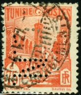 TUNISIA, FRENCH PROTECTORATE, MOSCHEA TUNISI, 1926, FRANCOBOLLO USATO, Mi 133, Scott 92, YT 133 - Usados