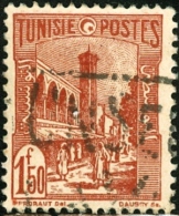 TUNISIA, FRENCH PROTECTORATE, MOSCHEA TUNISI, 1942, FRANCOBOLLO USATO, Mi 246, Scott 153, YT 234 - Used Stamps