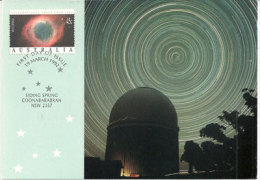 Australie.Grand Télescope De Parkes (64 Mêtres) Coonabarabran  (carte Maximum) - Océanie