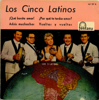 " Los Cinco Latinos. Adios Muchachos " Disque Vinyle 45 Tours - Música Del Mundo