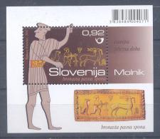 NEW - SLOVENIA 2011 Mi 925 - Archaeology - Belt Plate With Hunting Motif; Around 500 BC - MNH Archery Shooting Dog Hund - Slovénie