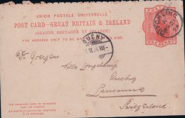 Entier Postal Great Britain & Ireland, Ditchling - Lausanne CH (4651) - Interi Postali